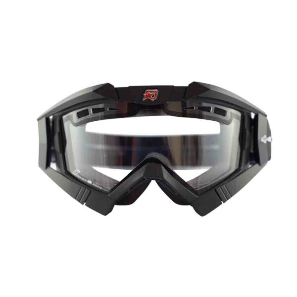 Кроссовые очки Ariete RC FLOW черные, двойные прозрачные вентилируемые линзы (ARI-13950-NGR) 6