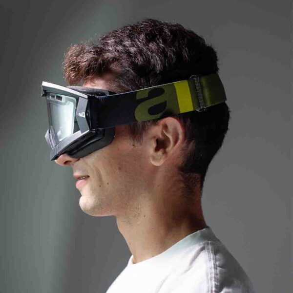 Кроссовые очки Ariete RC FLOW черные, двойные прозрачные вентилируемые линзы (ARI-13950-NVV) 7