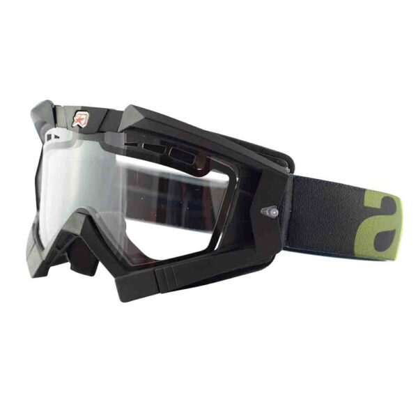 Кроссовые очки Ariete RC FLOW черные, двойные прозрачные вентилируемые линзы (ARI-13950-NVV) 18