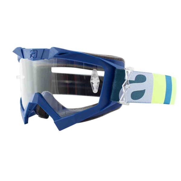 Кроссовые очки Ariete ADRENALINE PRIMIS очки синие, прозрачная линза с булавками (ARI-14001-ANA) 19
