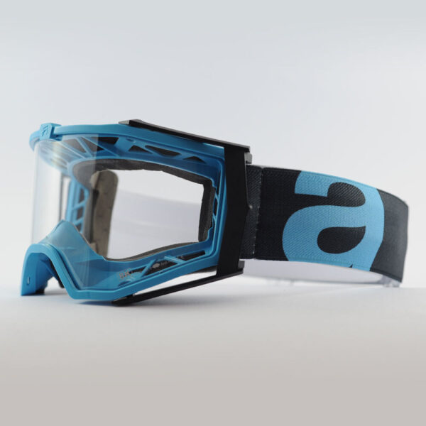 Кроссовые очки Ariete 8K очки голубые, прозрачная линза (ARI-14960-133) 3