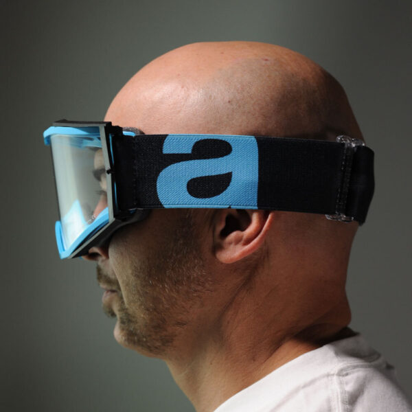 Кроссовые очки Ariete 8K очки голубые, прозрачная линза (ARI-14960-133) 6