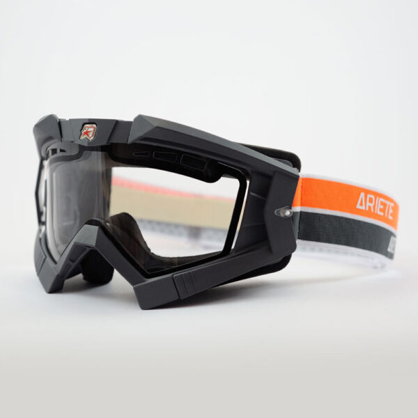 Кроссовые очки Ariete RC FLOW серые, двойные прозрачные вентилируемые линзы (ARI-13950-FGGO) 3
