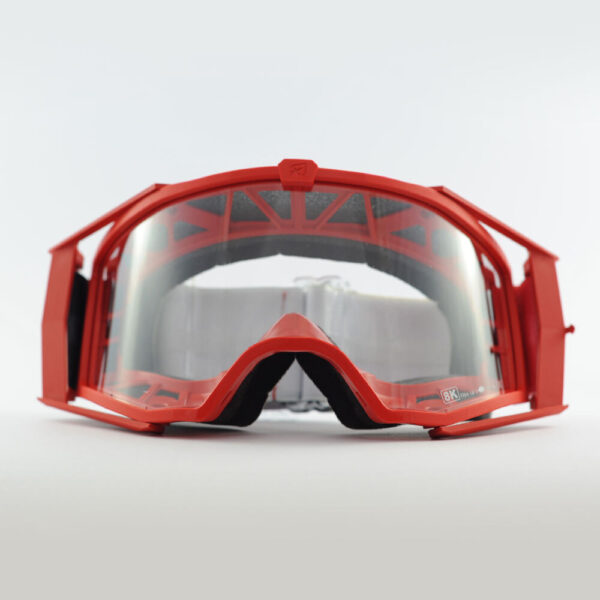 Кроссовые очки Ariete 8K очки красные, прозрачная линза (ARI-14960-051) 23
