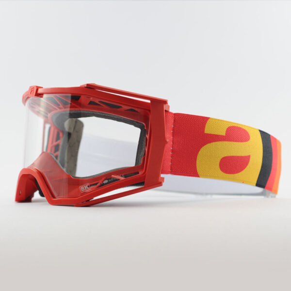 Кроссовые очки Ariete 8K очки красные, прозрачная линза (ARI-14960-051) 25