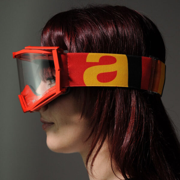 Кроссовые очки Ariete 8K очки красные, прозрачная линза (ARI-14960-051) 6