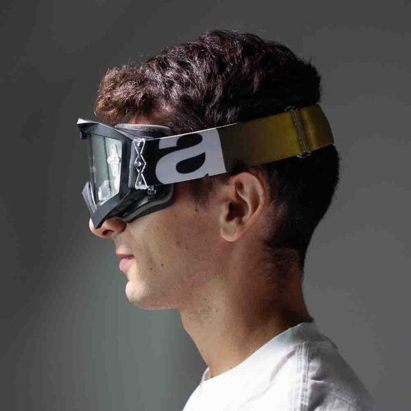 Кроссовые очки Ariete ADRENALINE PRIMIS очки черные, прозрачная линза с булавками (ARI-14001-NVN) 8