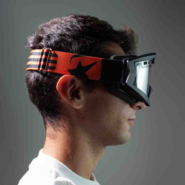 Кроссовые очки Ariete RC FLOW черные, двойные прозрачные вентилируемые линзы (ARI-13950-NAR) 5