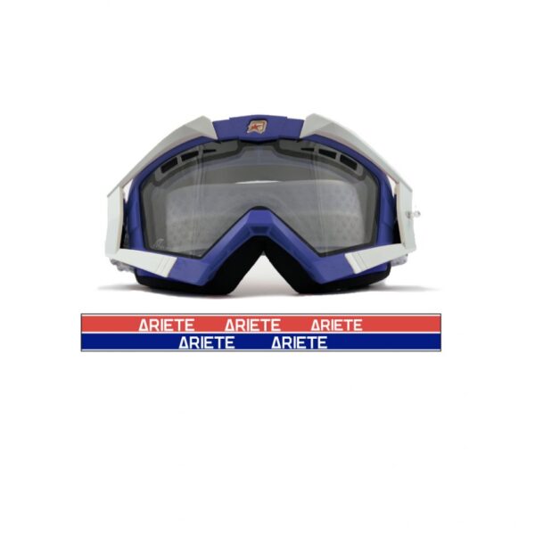 Кроссовые очки Ariete RC FLOW синие, двойные прозрачные вентилируемые линзы (ARI-13950-FABR) 13