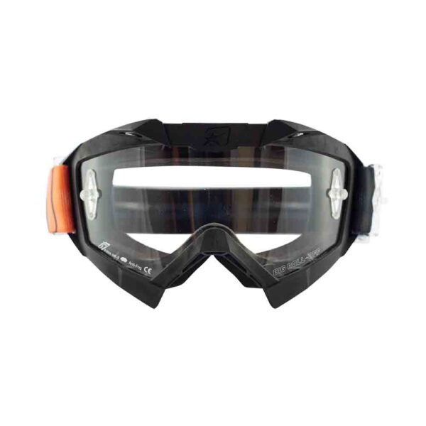 Кроссовые очки Ariete ADRENALINE PRIMIS очки черные, прозрачная линза с булавками (ARI-14001-NAR)