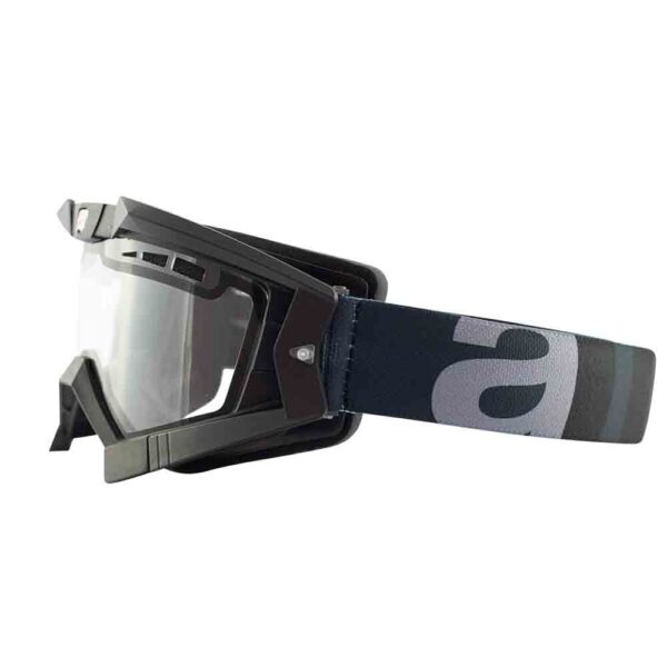 Кроссовые очки Ariete RC FLOW черные, двойные прозрачные вентилируемые линзы (ARI-13950-NGN) 5