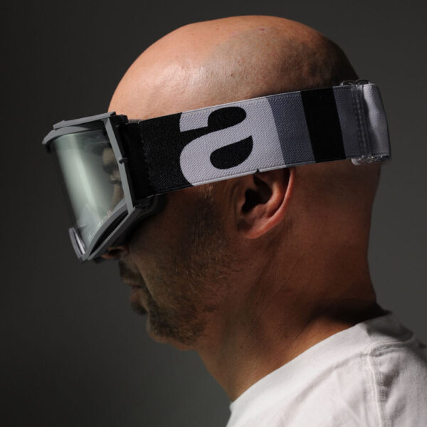 Кроссовые очки Ariete 8K очки серые, прозрачная линза (ARI-14960-055)
