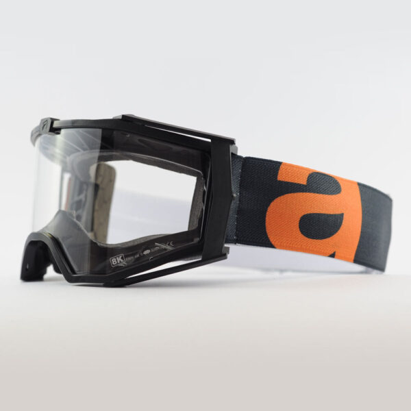 Кроссовые очки Ariete 8K очки черные, прозрачная линза (ARI-14960-134) 3