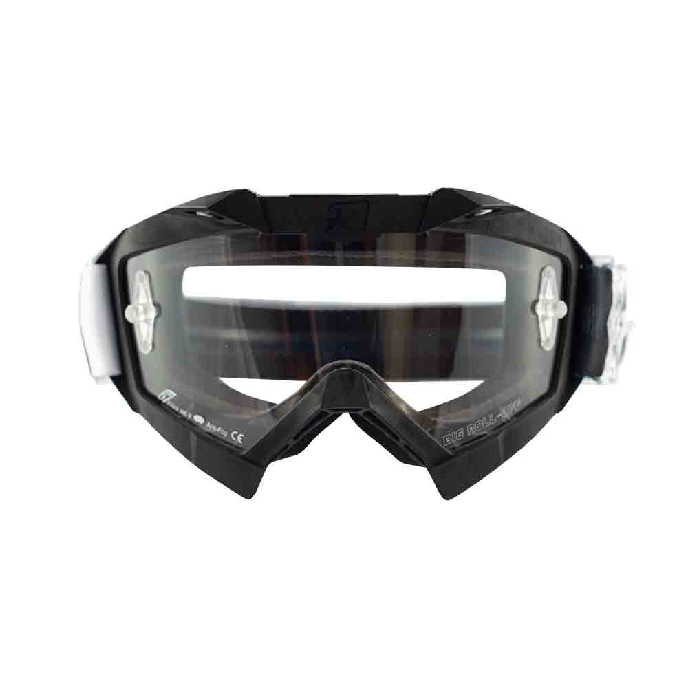 Кроссовые очки Ariete ADRENALINE PRIMIS очки черные, прозрачная линза с булавками (ARI-14001-NBN) 3