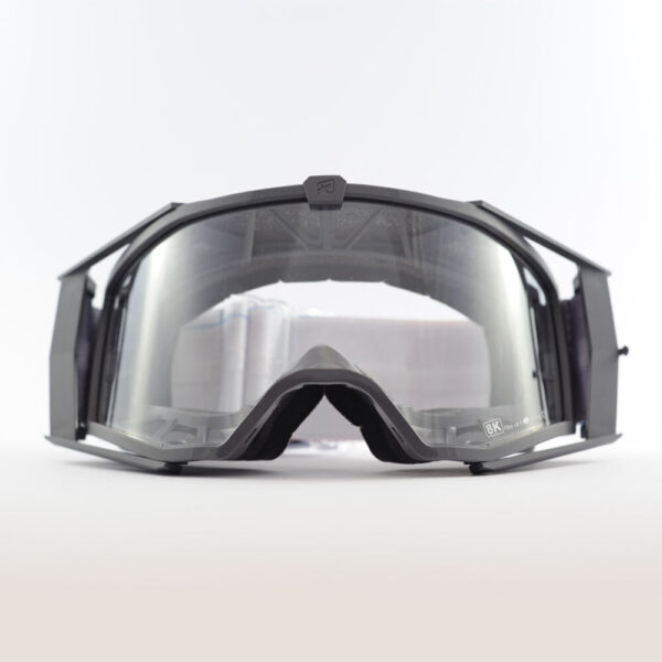 Кроссовые очки Ariete 8K очки серые, прозрачная линза (ARI-14960-055) 11