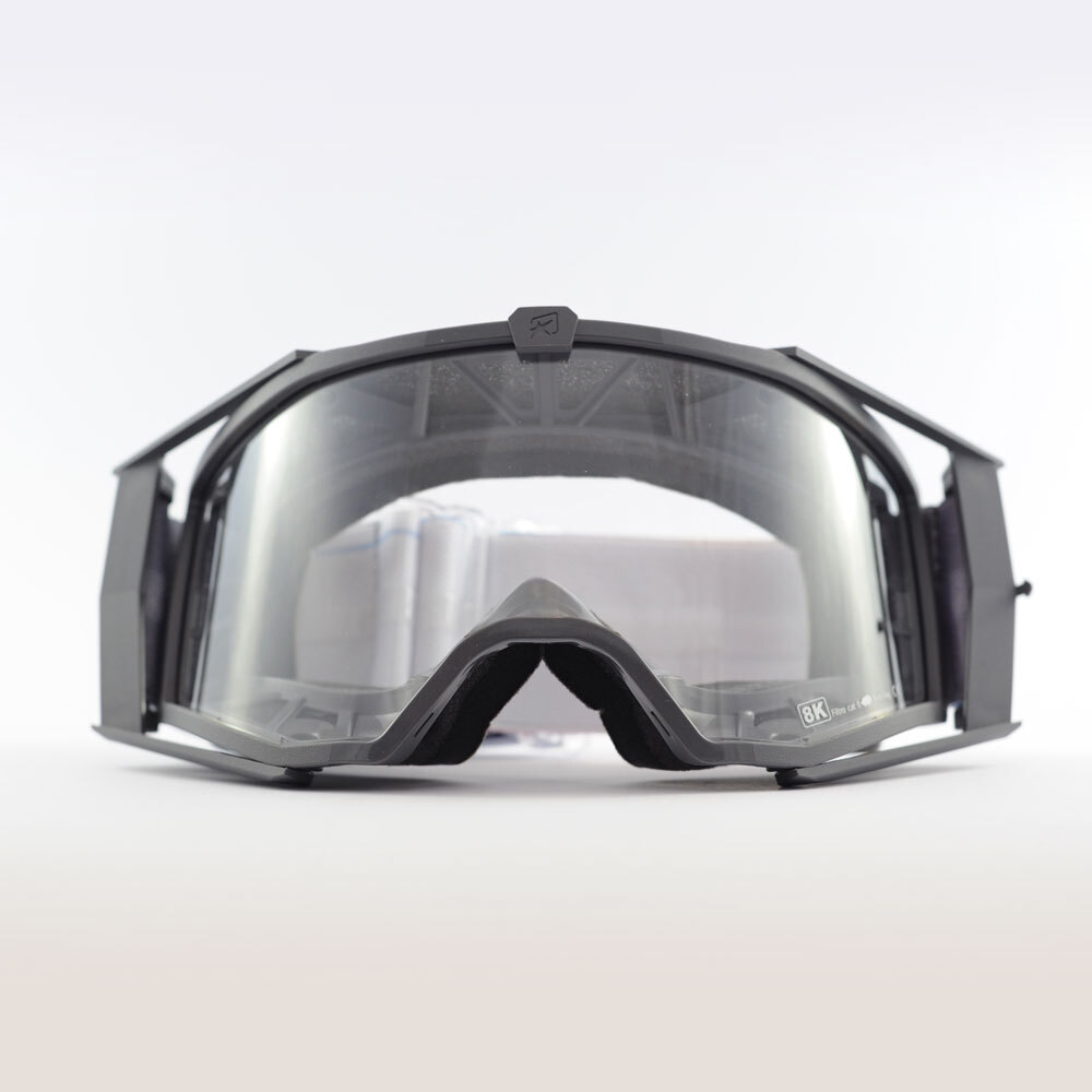 Кроссовые очки Ariete 8K очки серые, прозрачная линза (ARI-14960-064) 3
