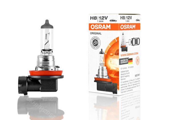 Галогенная лампа для фары мотоцикла Osram Original Line H8 12V 35W PGJ19-1 2