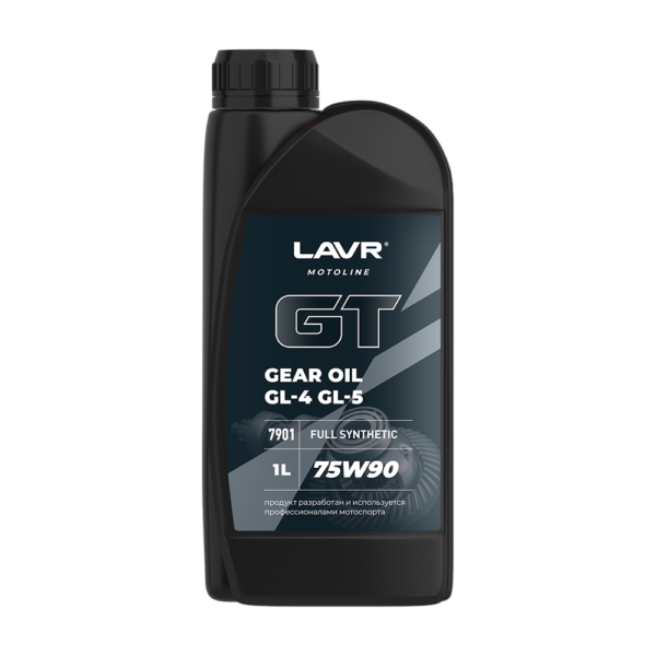 Трансмиссионное масло GT GEAR OIL 75W90 G4/5, 1 л Ln7901 LAVR BE 2