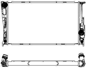 Радиатор BMW 1 E82 135i N5 3 E90 X1 E84 SAV Z4 E89  30118502 – BE SAKURA
