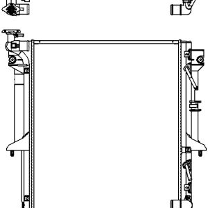 Радиатор MITSUBISHI L200 2.5 A/T 05- 33211077 – BE SAKURA