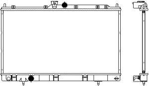 Радиатор MITSUBISHI LANCER 00-13 33211014 – BE SAKURA