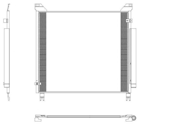 Радиатор кондиционера Toyota Hilux VIII 2015-2022 54619836 – BE SAKURA 2